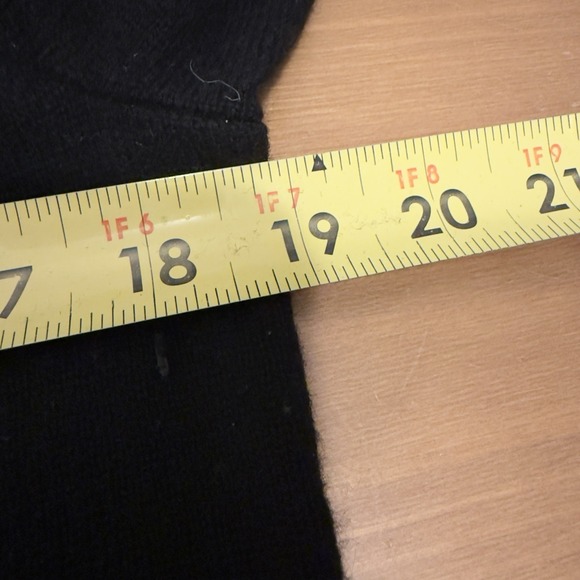 Talbots Women's Black 100% Cashmere Sweater 3/4 Sleeve Size Medium - Picture 5 of 6